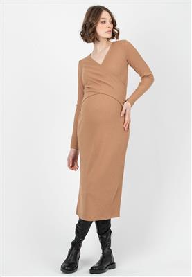Jurk Adele camel 