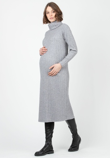 Jurk Sheila Midi grijs 