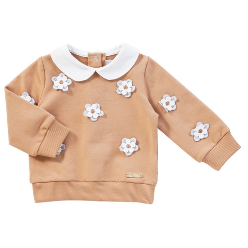 Pull Flora beige foncé