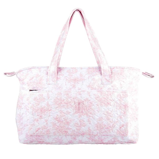 Changing bag + mat sweet pink (print) 