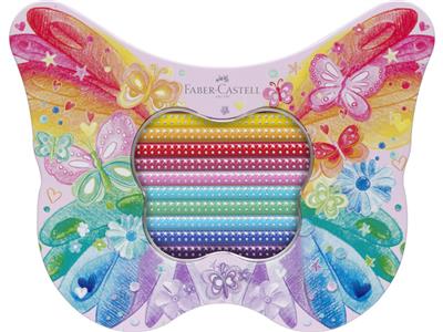 Crayons in tin butterfly 20 pieces Faber-Caste  