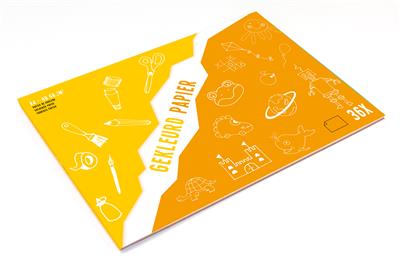 Papier de couleur A4 36 feuilles  