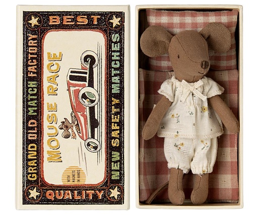 Big sister mouse in matchbox 13cm  