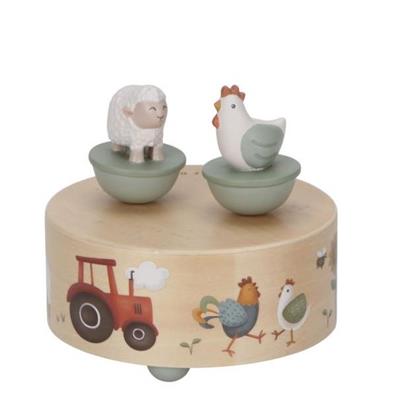 Houten muziekdoosje Little Farm  