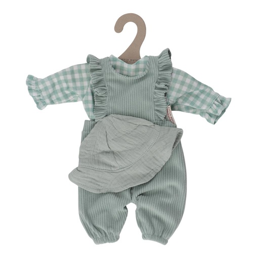 Ensemble de vêtements à carreaux verts pour poupée  