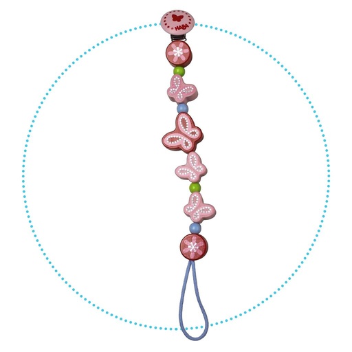 Pacifier necklace magic butterflies  