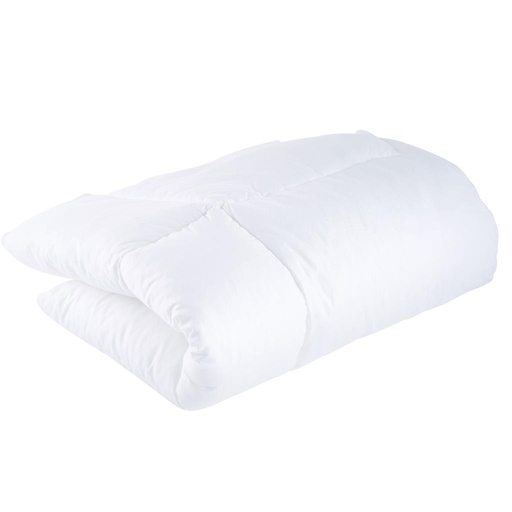 Down comforter bed white