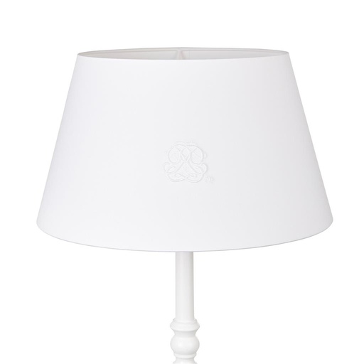 Lampshade large cotton white