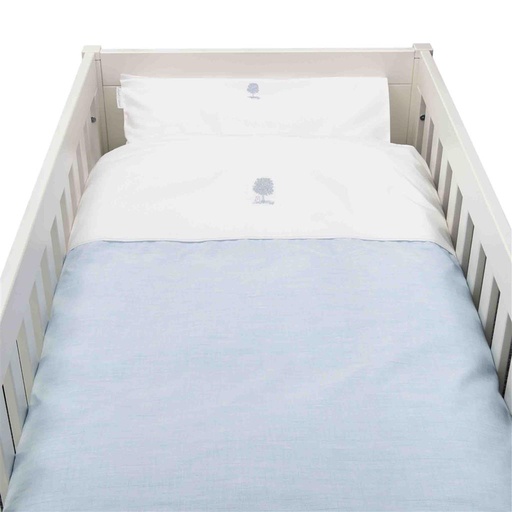 Down cover bed+sleeve sweet blue