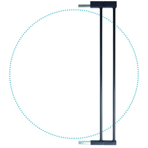Extension piece extend-a-gate (2x7cm) zwart 