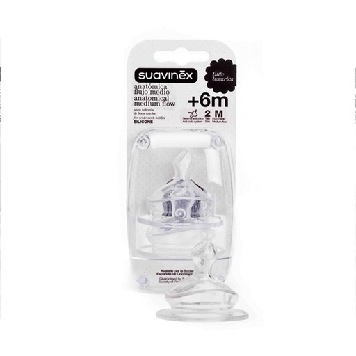 Tétine d'aspiration tétine silic. anat. s2 M (2pcs)  